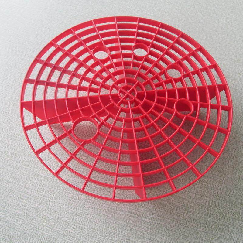 Redcolourful Car Wash Grit Guard Insert Washboard Water Bucket Scratch Dirt Filter Black 23.5cm for Car Use