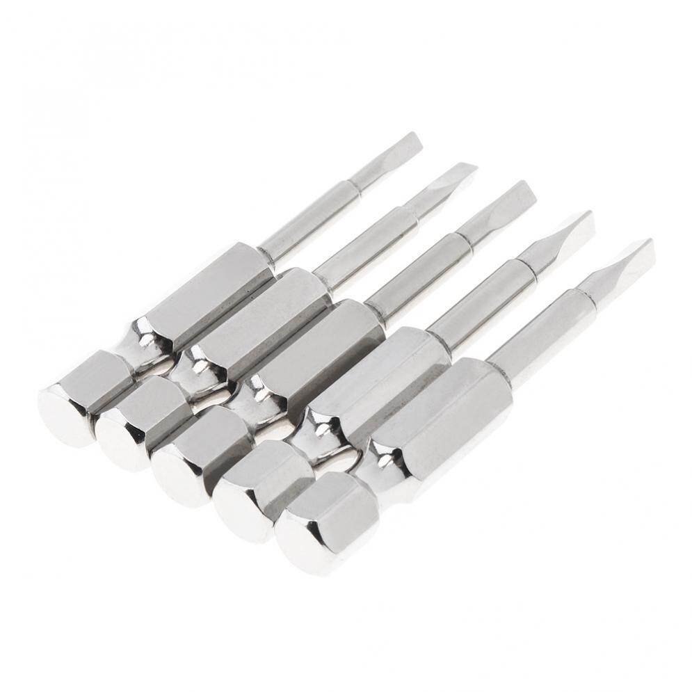 5pcs/set 1/4 Inch Magnetic Triangle Screwdriver Bits Hex Shank 50mm S2 Steel
