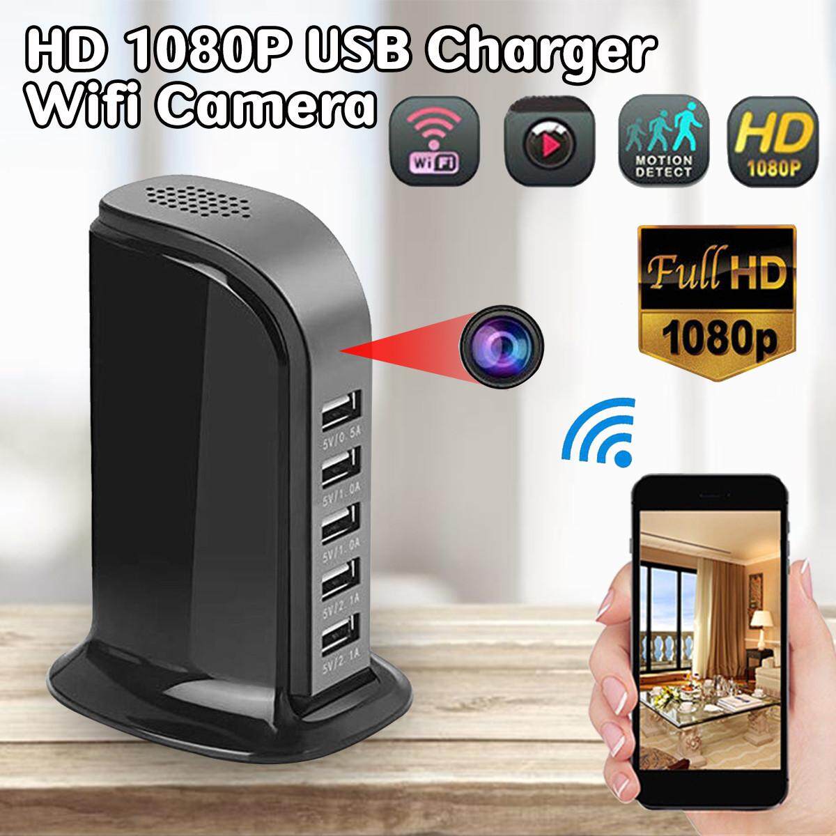 HD 1080P wifi P2P Hidden SPY mini camera power Sockets Video Recorder DVR Cam