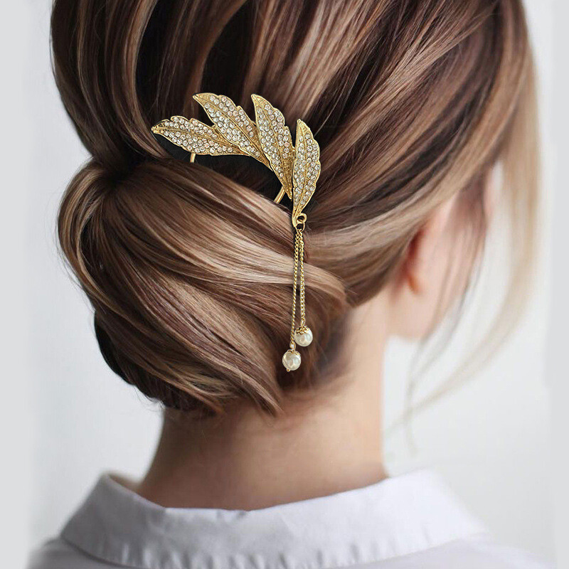 Hairpin Artifact U-shaped Retro Hairpin Ball Head Hairpin Elegant Headdress Female Pearl Hairpin Hair Clip