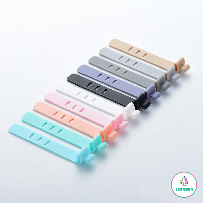 4pcs Cable Organizer Holder Charging Cable Winder Silicone Clamp USB Charger Cable Protector Mini Accessories