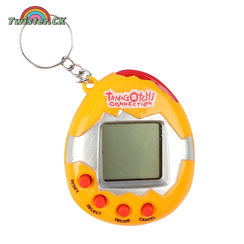 Twister.CK Nostalgic Tamagotchi Virtual Electronic Pets Machine Mini Handheld Game Console Solid Color Children Gifts