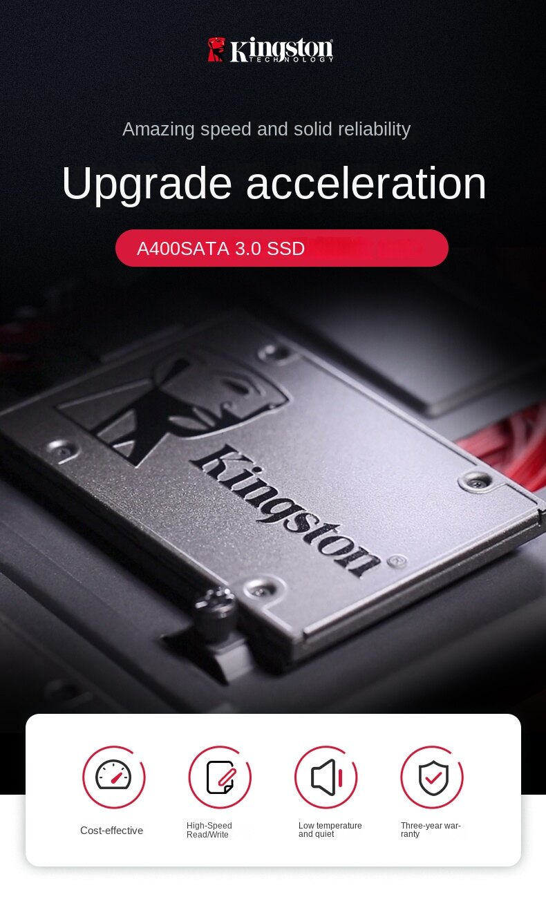 Kingston A400 Solid-State Drive SSD SATA 3 ( 120GB/ 240GB/ 480GB/ 960GB )