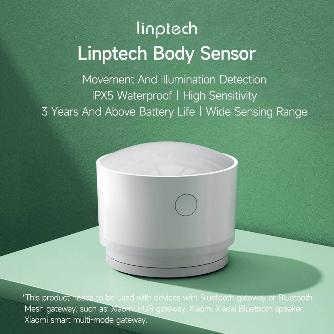 Youpin Linptech Cảm Biến Cơ Thể Người Thông Minh Bluetooth 5.0 Phát Hiện Chuyển Động/Ánh Sáng Độ Nhạy Phát Hiện Cao Cho Nhà Thông Minh Mihome