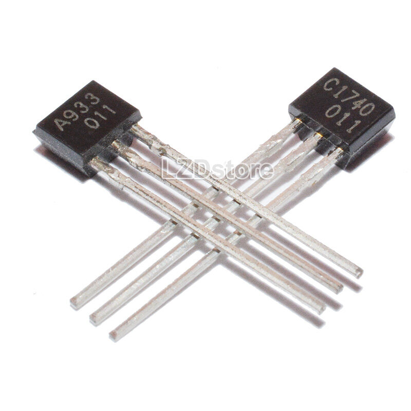 Transistor NPN 2SC1740S Originale Rohm - 60V, 0.15A, Package TO-92S, HFE 270-560