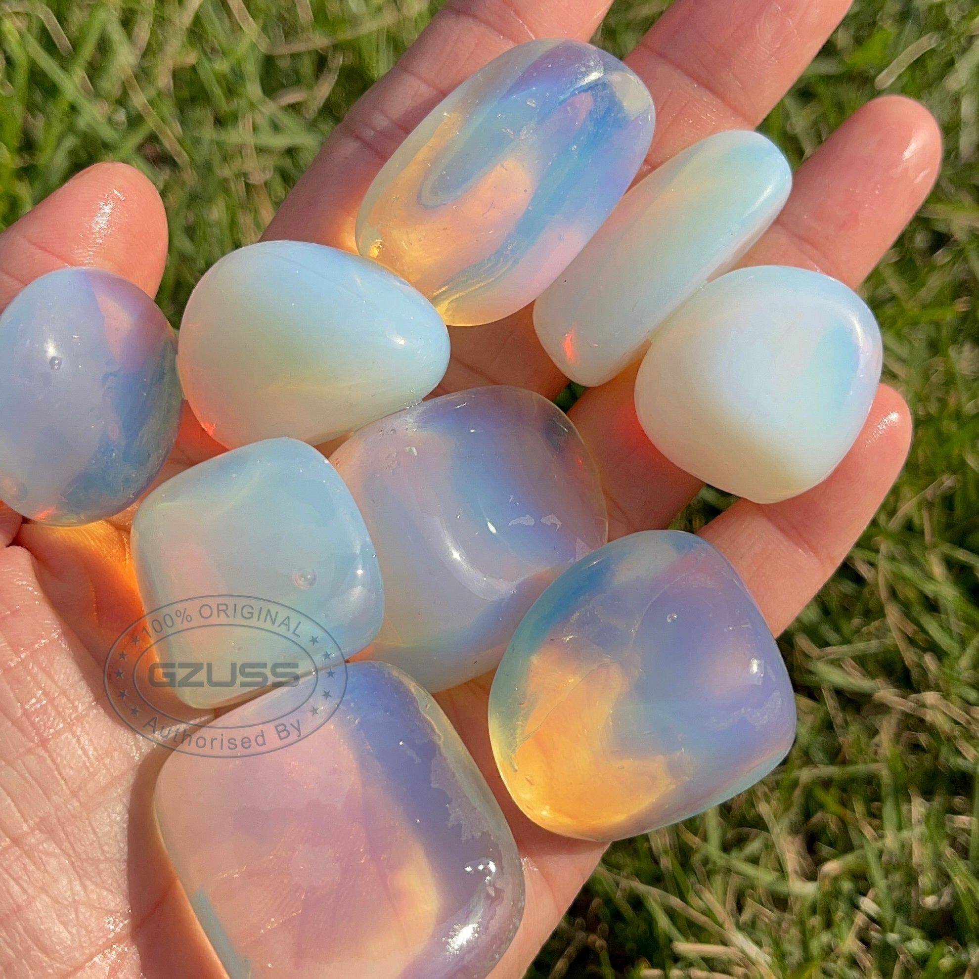 2-3.5cm opalite tumblestone | opalite sụt giảm đá | Reiki tính | đạo đức có nguồn gốc