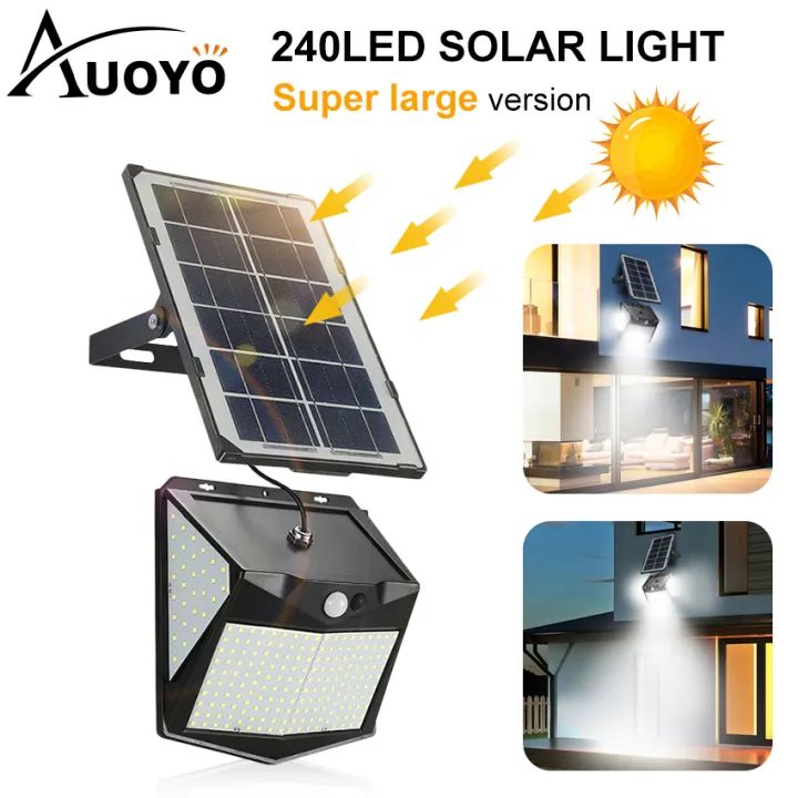 Auoyo 240led Solar Lights Outdoor Lighting Extra Large Wireless 240led Solar Lights Outdoor Lighting