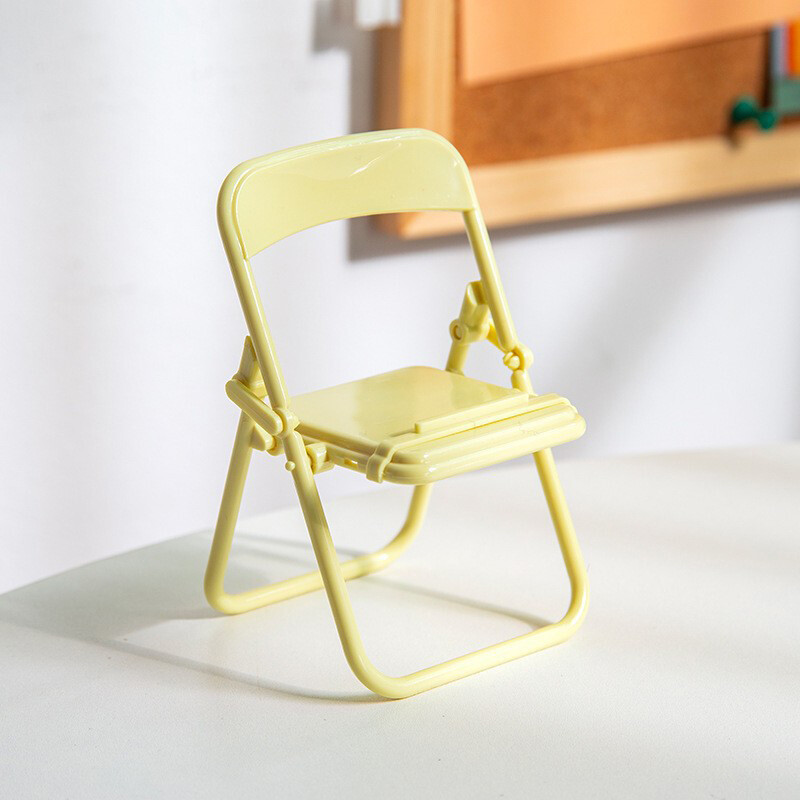【YIDEA HONGKONG】Cute Little Chair Mobile Phone Holder Desk Foldable Phone Stand