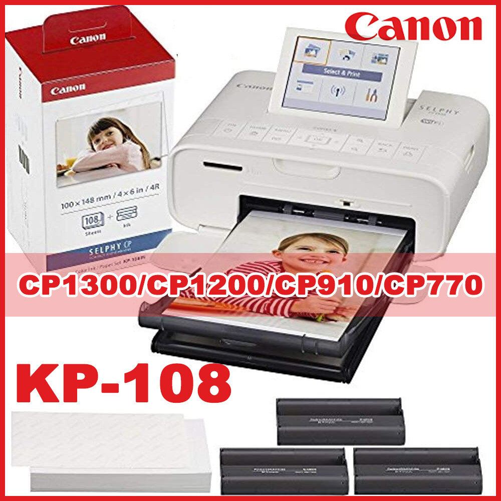 Papier Photo Remplacement Canon Selphy CP1300 CP1200 CP910 CP1000