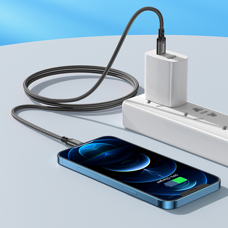 HOCO Cáp X14 USB C Sang Lightning Mới 2021 Cho iPhone 12 Mini Pro Max PD18W Cáp Dữ Liệu Sạc Nhanh USB PD 20W Dây Sạc Cho Macbook