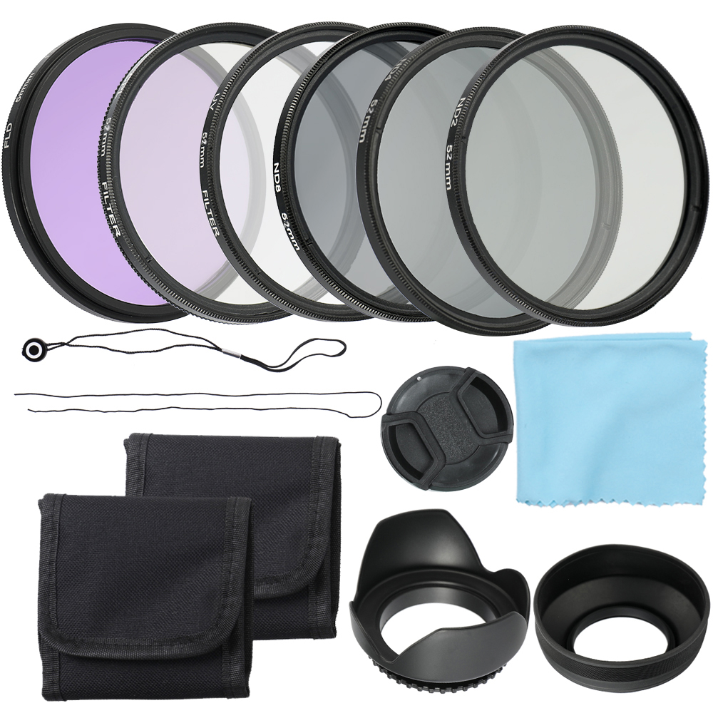 BO YIN Professional Camera UV CPL FLD Lens Filters Kit and Altura Photo ND Neutral Density Filter Set Photography Accessories 52mm