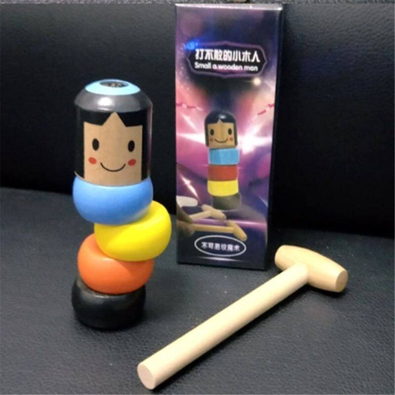 1set Immortal Daruma Unbreakable Man Magic Toy Magic Tricks Close Up Stage Magic Props Fun Toy Accessory