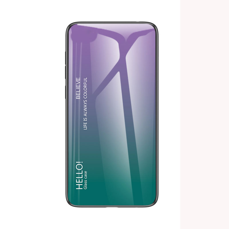 Huawei mate 30 Case Huawei mate30 Tempered Glass Hard Case Color Gradient Shockproof Phone Back Cover Casing