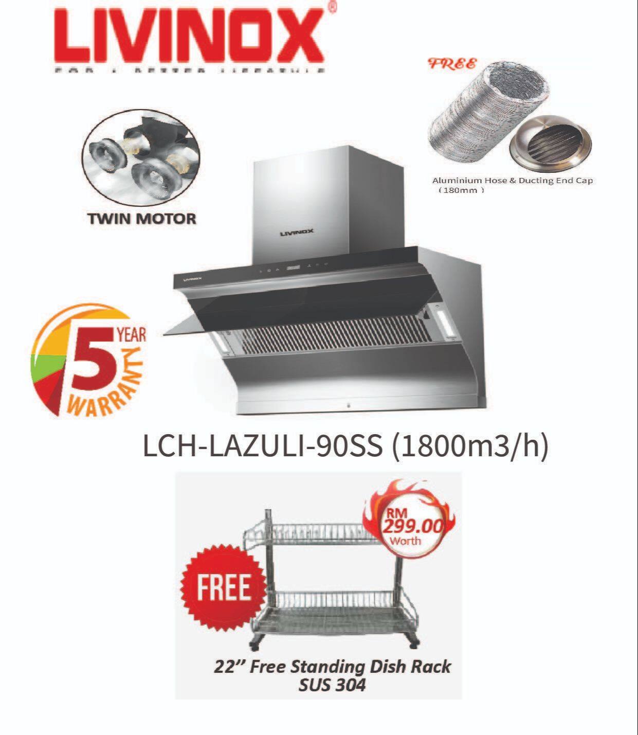 LIVINOX COOKER HOOD LCH-LAZULI-90SS (1800m3/h)