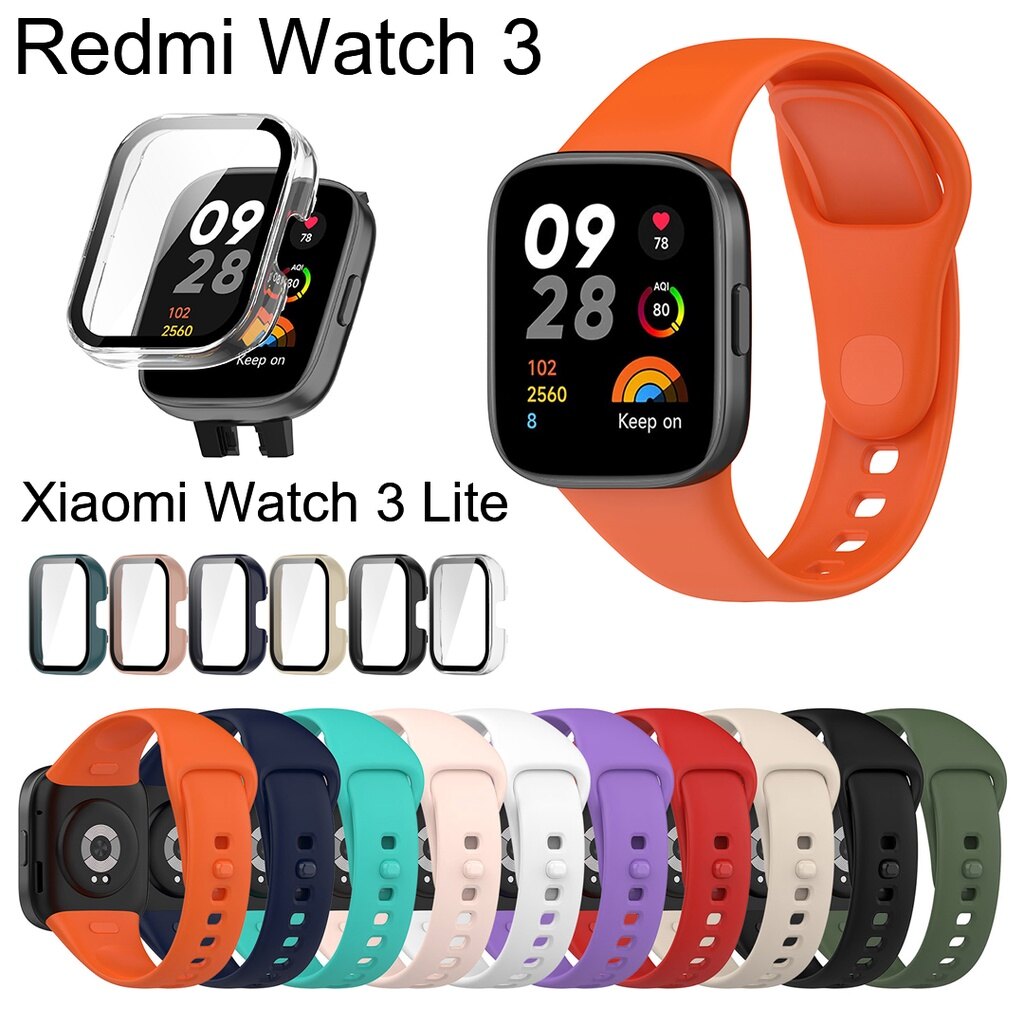 For Redmi Watch 3 strap case screen protector USB Cable charger 2023 smart watch band straps cases