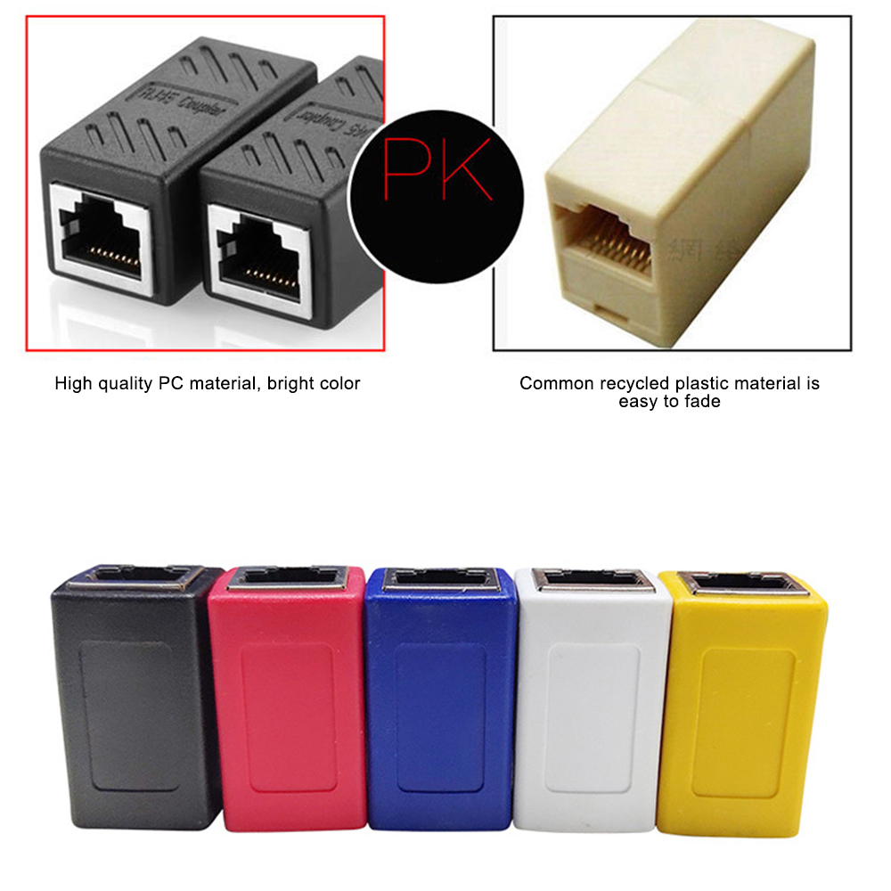 Shockley RJ45 Coupler Ethernet Couplers Ethernet Extender Adapter Cat8 Cat7 Cat6 Cat5e Cat5 Inline Coupler Ethernet Connector