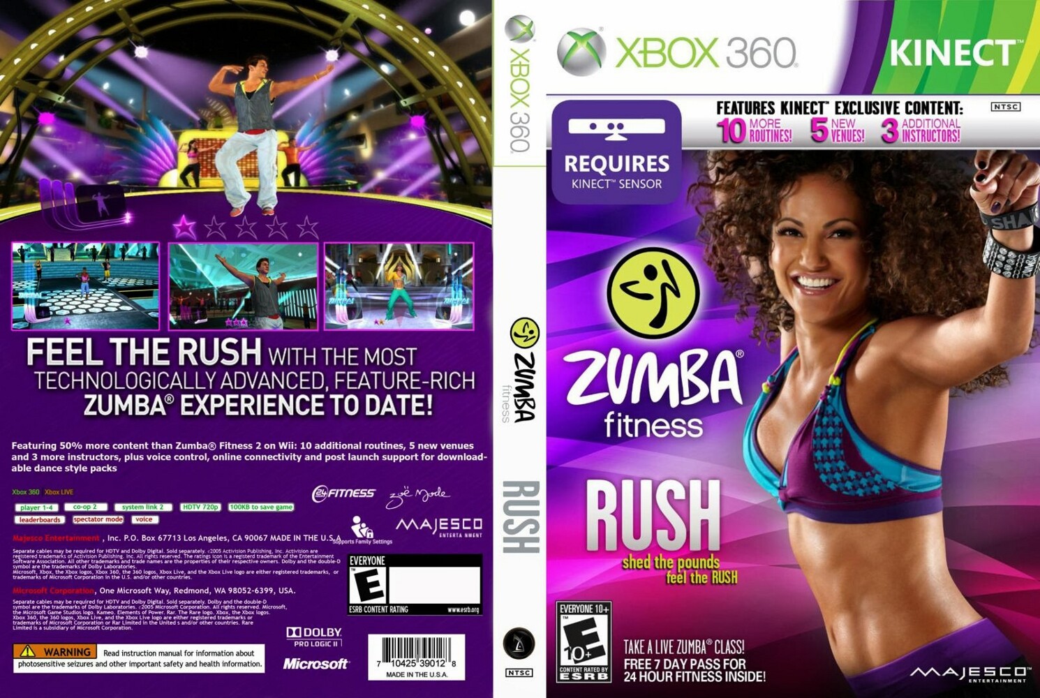 Zumba Fitness Rush (Kinect Required) - Xbox 360 em Promoção na