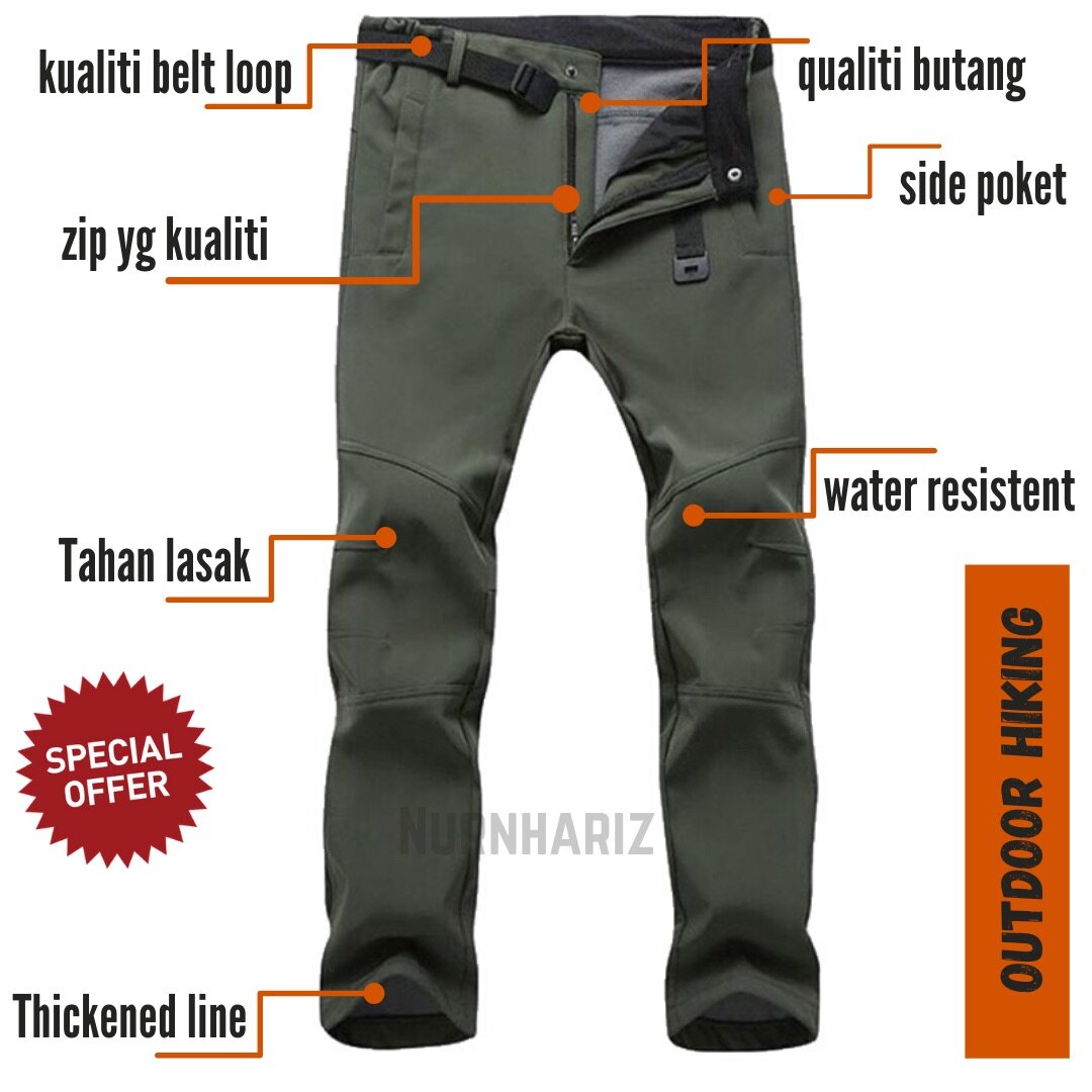 SELUAR HIKING ‼️OUTDOOR TAHAN LASAK 
