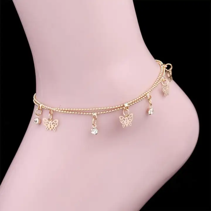 butterfly ankle bracelet