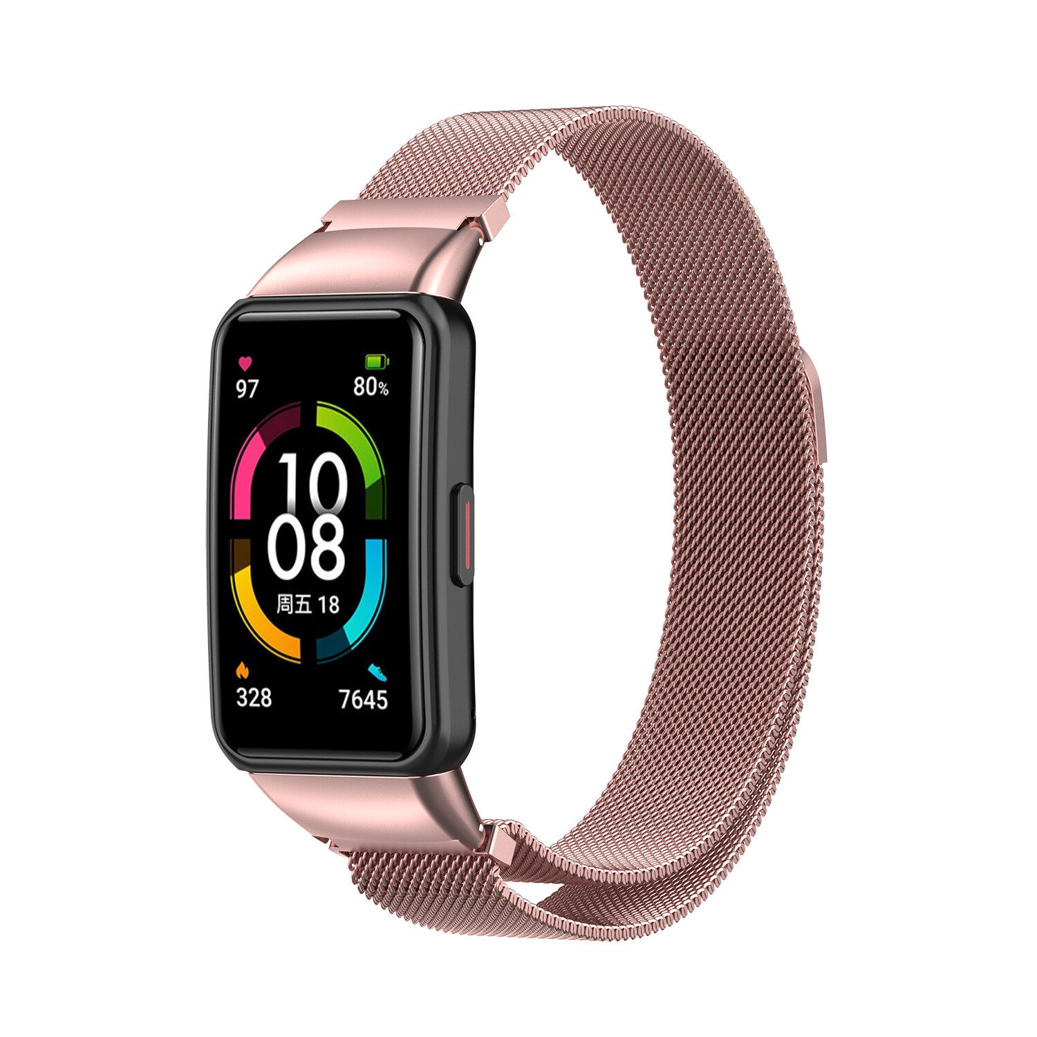 Milanese Loop Stainless Steel Band Strap for Huawei band 6 /Honor band 6/Huawei band 6 pro