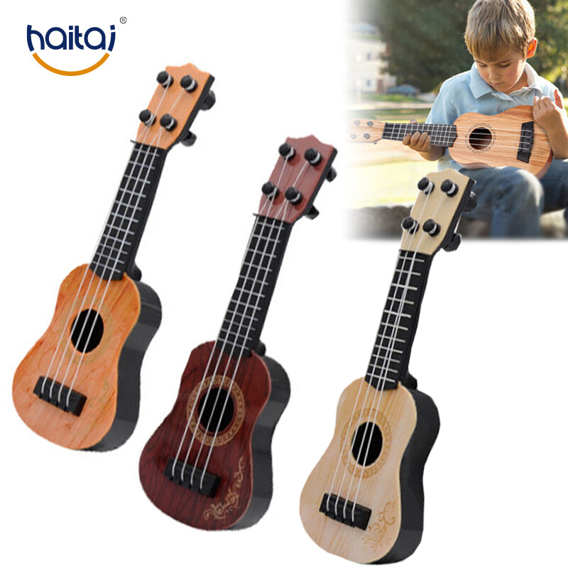 Haitai Ukulele 25cm/45cm Children's Ukulele Beginner Basic Players Educational Small Mini Portable Guitar Early Education Learning Musical Instrument Toys 4-string Kkulele Educational toys Acoustic Guitar For Kid Gift