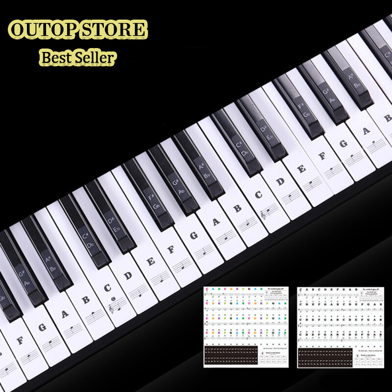 Transparent Piano Keyboard Sticker 88 Keys Electronic Keyboard Piano Sticker