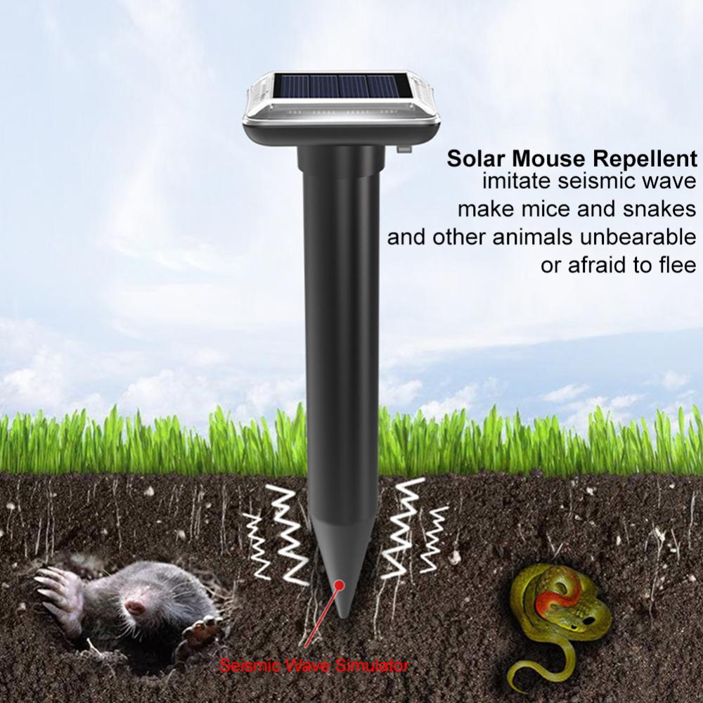 [Mới] 2 cái sử dụng năng lượng mặt trời rắn mole Repeller siêu âm không thấm nước sử dụng năng lượng mặt trời động vật răn đe có thể sạc lại pin năng lượng mặt trời repellers cho vườn/sân