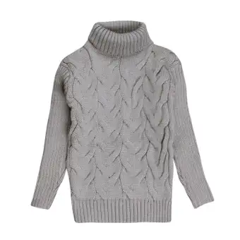 Boys Girls Turtleneck Baby Kids Sweaters Soft Warm Children\u0027s Sweater Coats