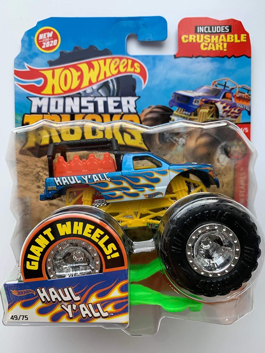 hot wheels monster truck crushable car