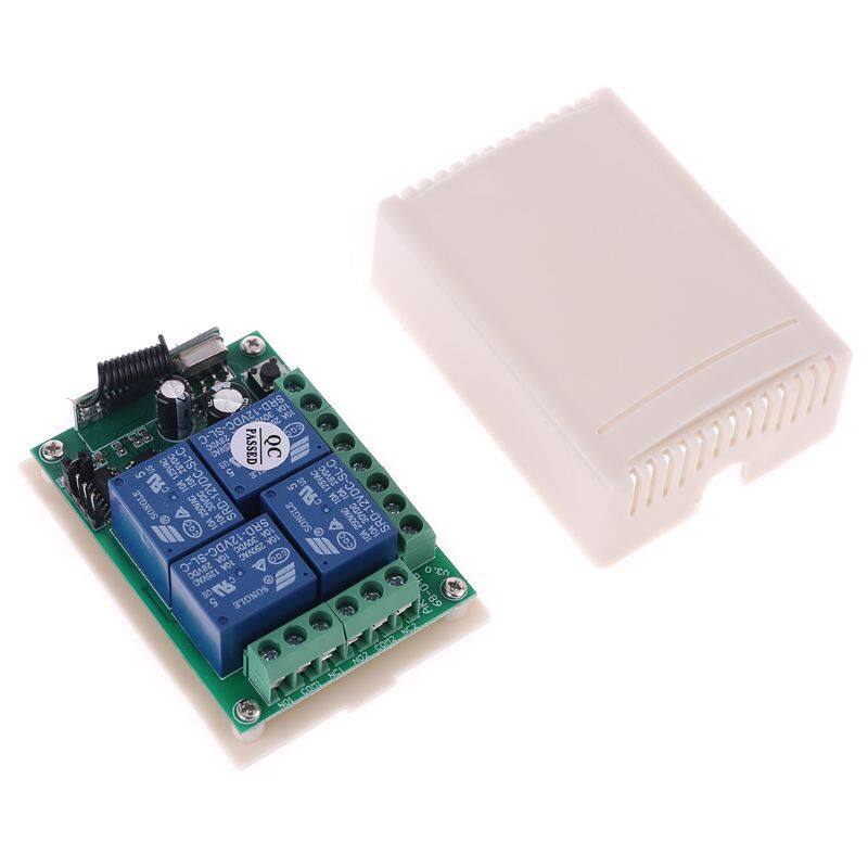 Wireless RF Remote Control Module 12V 24V 4CH Channel 315MHZ 433MHz Relay Switch Transmitter Toggle Transmitter Receiver