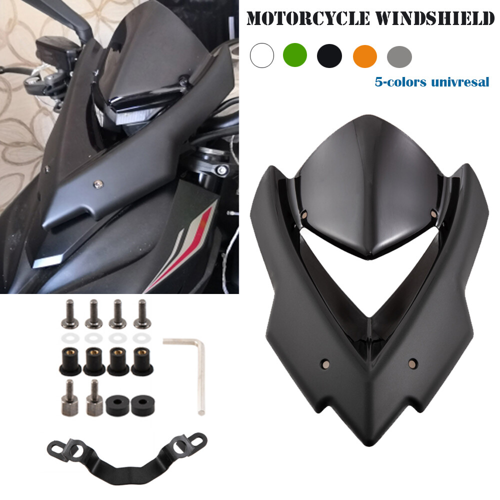 Kính chắn gió xe máy kính chắn gió Viser Visor tấm rẽ gió cho Kawasaki Z1000 2014 2015 2016 2017 2018 2019 Z-1000 Z 1000 bóng đôi