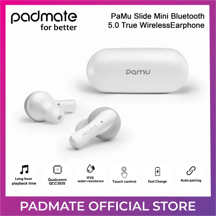 pamu slide mini bluetooth 5.0 true wireless earphone