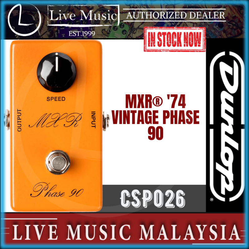 MXR CSP026 74 Vintage Phase 90 Guitar Effects Pedal (CSP-026) Malaysia