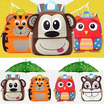 Monikse Cute Kid Toddler Schoo Bags Backpack Kindergarten Children Girls Boys Schoolbag 3D Cartoon Animal Bag School Bags