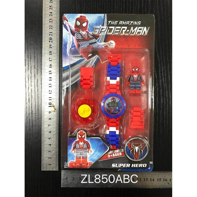 Timemall Children Kids Watches Marvels The Avengers Cartoon Building Blocks Watch DIY Puzzle Toy Watch Malaysia