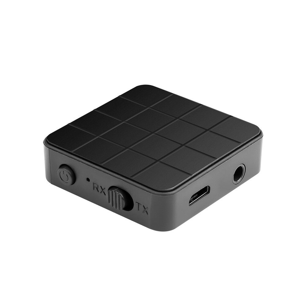 2 in 1 bluetooth 5.0 audio transmitter receiver kn321 3.5mm wireless adapter stereo audio dongle for t v car /home speakers