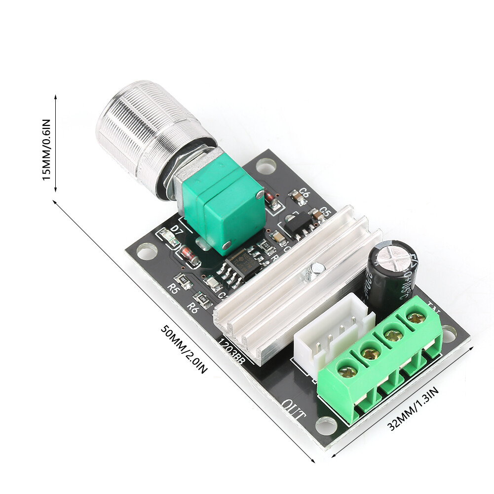 Bộ Điều Khiển Đảo Chiều Điều Khiển Tốc Độ Động Cơ PWM DC 6V 12V 24V 3A Có Công Tắc