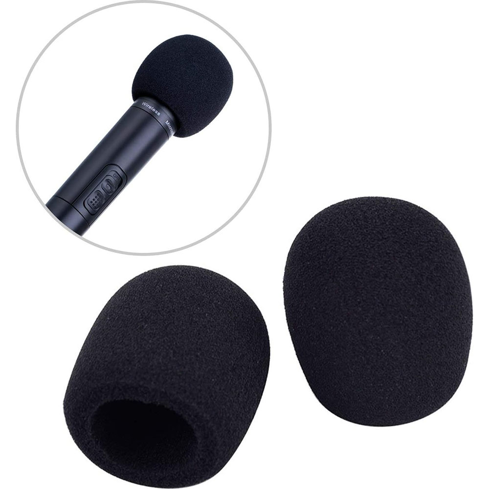 Microphone Cover - Foam Mic Covers Windscreen Suitable for Most Standard Handheld Microphone 6 PCS