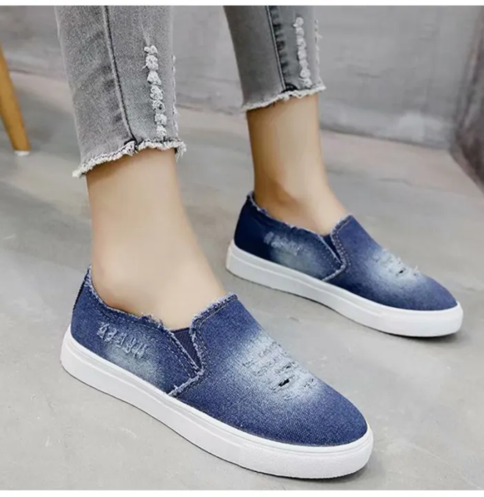 blue denim shoes ladies