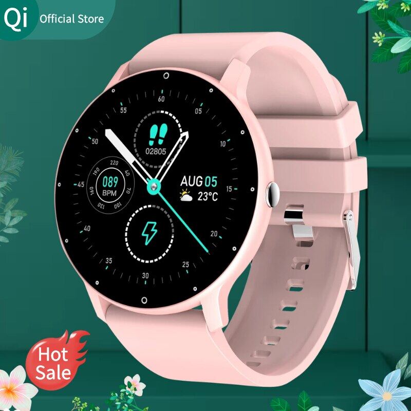 2022 Smartwatch Full Touch Screen Ladies Watch Women Fitness Tracker