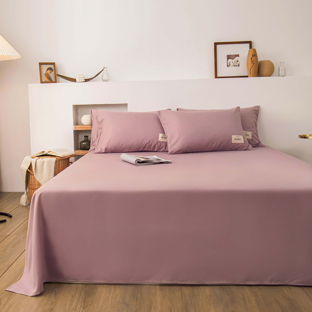 Ga Trải Giường Cotton Đã Giặt, Ga Trải Giường Màu Trơn, Ga Trải Giường Thông Dụng 4 Mùa, Ga Trải Giường Phẳng, Ga Trải Giường Ký Túc Xá Sinh Viên, Ga Trải Giường Đơn Giản, Kích Thước: đơn/Đôi/Đầy Đủ/Queen/King / Super King