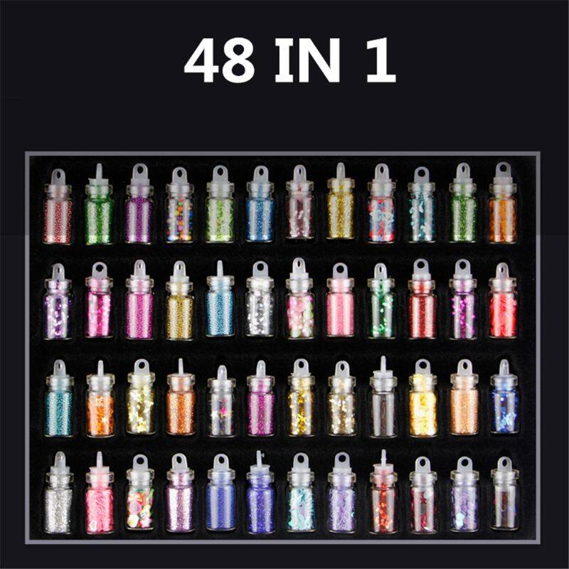 48Pcs Slime Beads DIY Kit Slime Filler Toys Slime Charms For Fluffy Foam Slime Lizun Slime Accessories Supplies