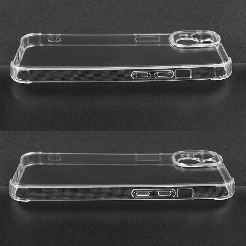 Soft Jelly Case for iPhone 14 Pro Max Clear Transparent Cover iPhone14 Plus Shockproof Shell Skin