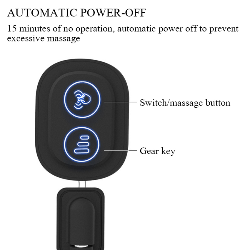 【In Stock】1PC Electric Charging Massage Neck Support Pillow /Car Seat Back Support Headrest Pillow Simulation Human Massage Car Back Travel Home Office