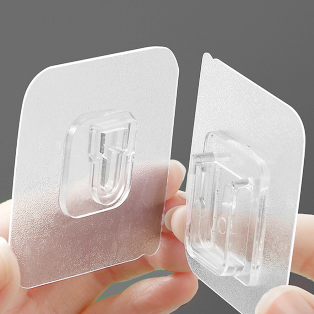 Plastic Multi-purpose Strong Traceless Adhesive Hook Without Punching and Nail-free Adhesive Hook Female Buckle