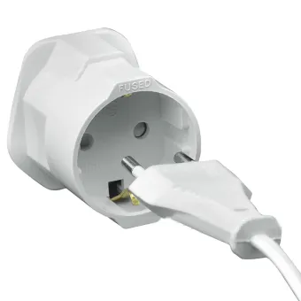 1 Portable 1pc Professional Travel Plug Eu 2 Pin To Uk 3 Europe Safe Ac Mains Fused Converter Adaptor Socket Adapter Lazada Ph Converter Adaptor Socket Adapter