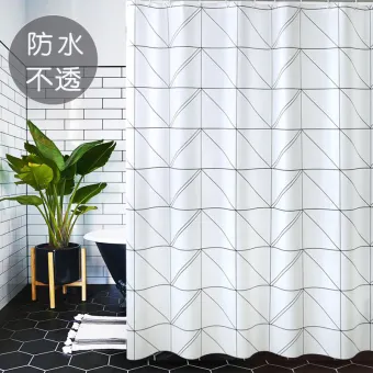 Yu Shi Lian Cloth Shower Curtain Set Bath Curtain Shower