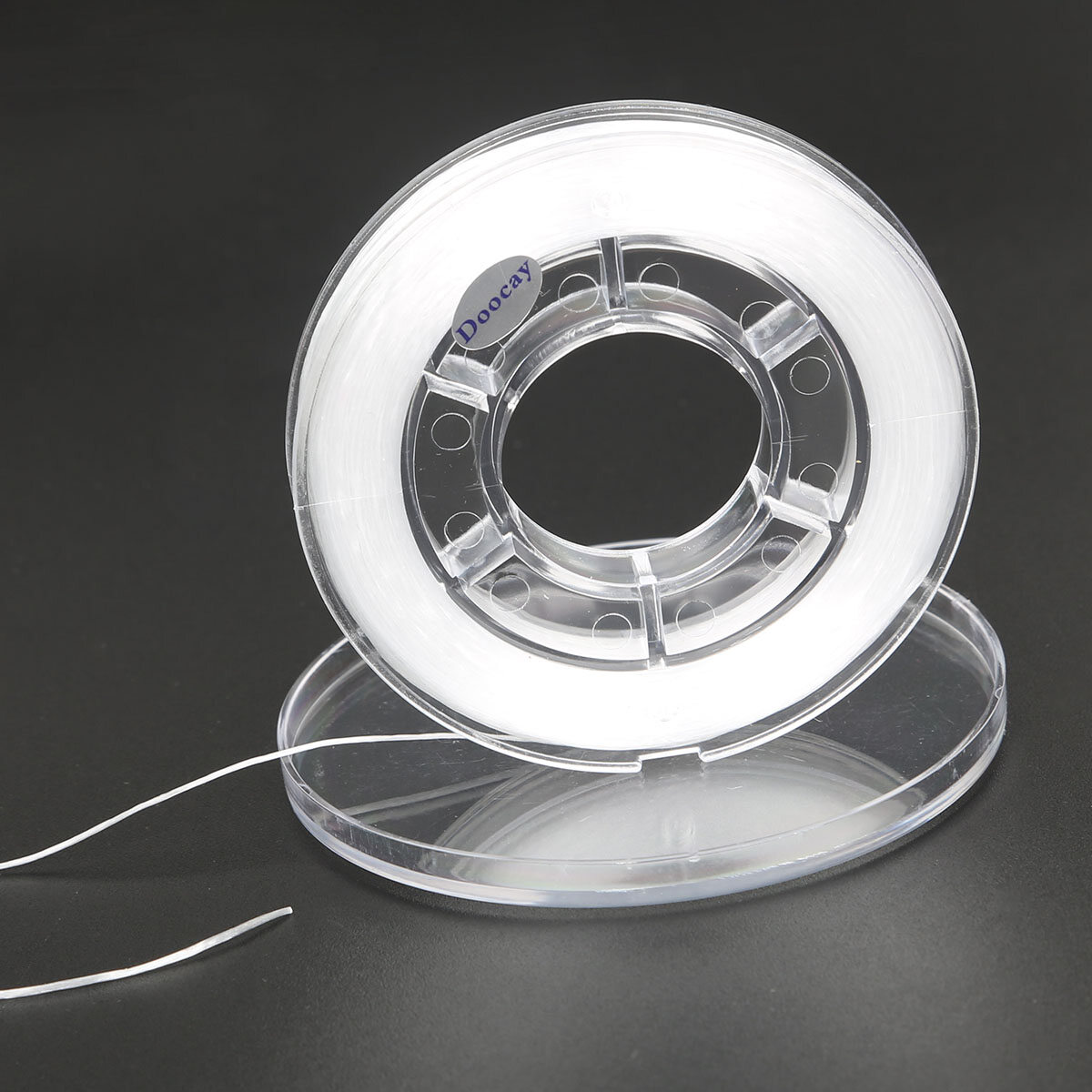 Dây Cườm Co Giãn Chắc Chắn Pha Lê Phẳng Hỗn Hợp Trong Suốt 40 M/cuộn 0.8X0.3Mm Dây Chỉ Dây Cho Vòng Tay Tự Làm Đồ Trang Sức Làm