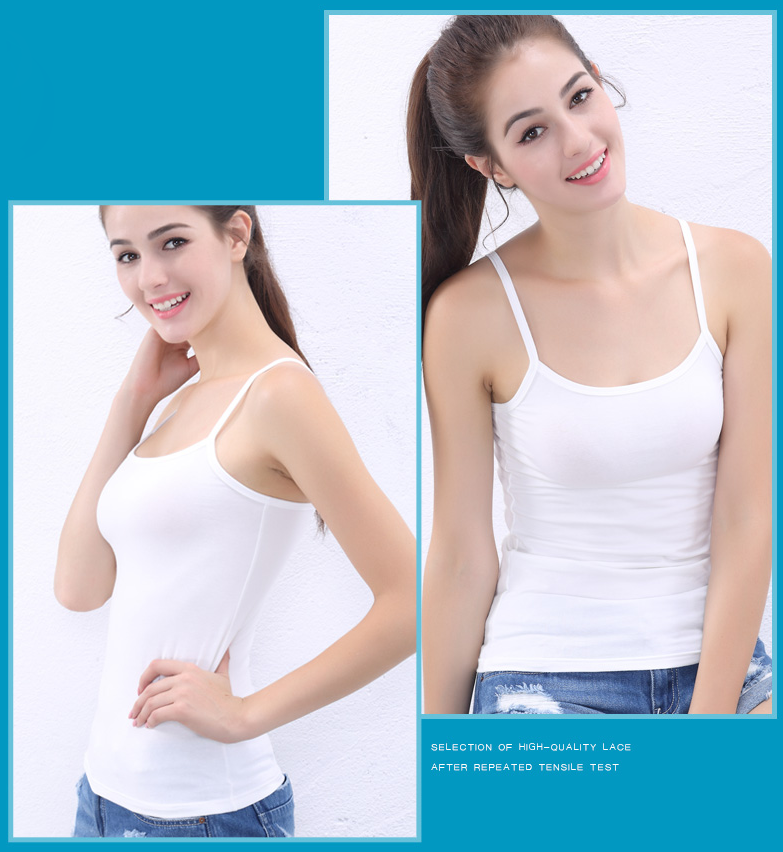 Soft and Stretchable Body Fit Camisole Vest For Women, Camisole For  Teenage Girls Biddies Strechable pure cotton Tank Tops for Women Girls