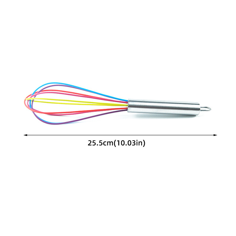Houseeker Cây đánh trứng bằng silicon tay cầm thủ công tiện dụng khi làm bếp - intl
